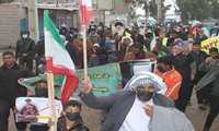 حضور کارکنان شرکت نفت مناطق مرکزی ایران در راهپیمایی باشکوه 22 بهمن