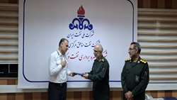تقدیر فرمانده سپاه حضرت نبی اکرم(ص) از مدیر عامل شرکت بهره برداری نفت و گاز غرب